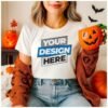 Halloween T-Shirt Female mockup