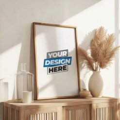 Vertical Wood Frame Two mockup